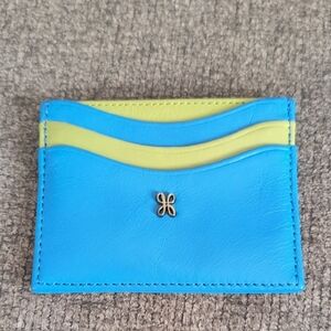 Hobo Blue and Green Card Holder